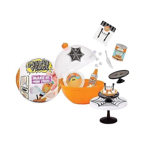 MGAs Miniverse Seasonal Make It Mini Food - Halloween Series 1 - Mini Objets à Collectionner Dans un Emballage Opaque - DIY,