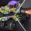 VATOS Voiture télécommandée - 1:16 Graffiti RC Voiture Monster Truck avec lumière LED et spray | Véhicules RC Offroad RC Voit