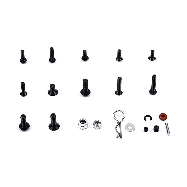 OVNSHVN Lot de 500 vis de voiture RC M3 hexagonales vis écrou coque boucle RC kit doutils de réparation pour voitures Arrma 