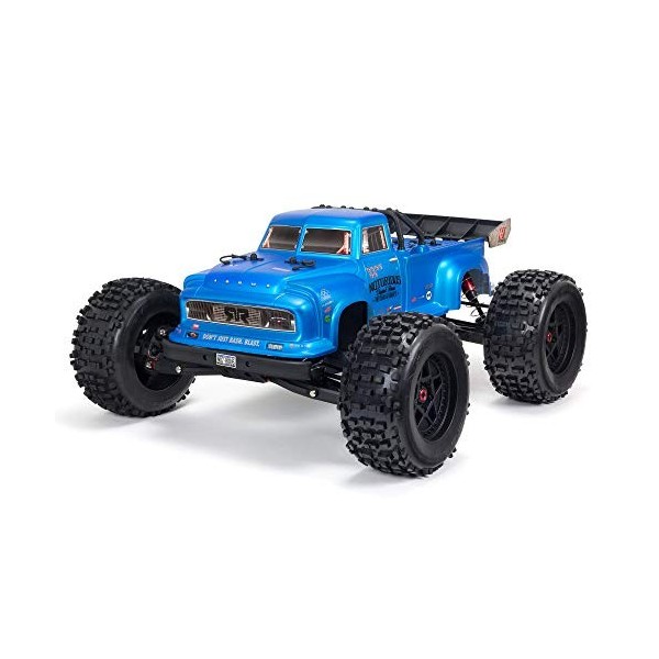 ARRMA Camion Cascadeur 1/8 Notorious 6S V5 4WD BLX avec Spektrum Firma RTR - Bleu C-ARA8611V5T2