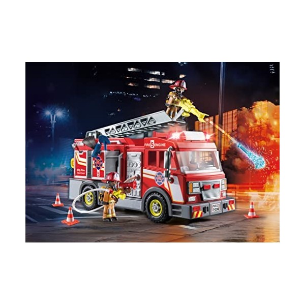 Playmobil - 71233 - City Action - Camion de Pompiers avec Grande échelle