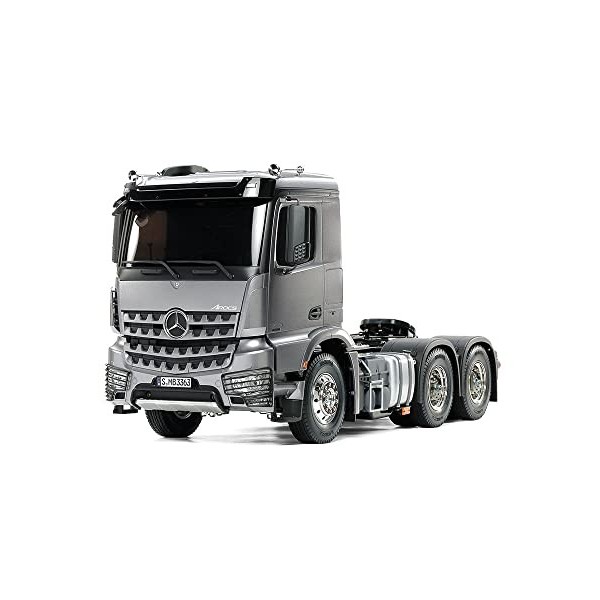 Tamiya 56359 56359-1:14 Mercedes Benz Arocs 3363 H.Gun Métal Pré-laqué, Camion radiocommandé, modélisme, kit de Construction 