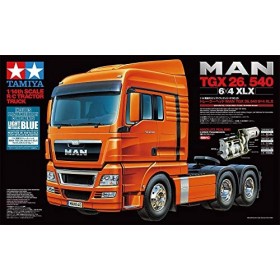 TAMIYA 56370 RC Man TGX 26,540 m Bleu Clair radiocommandé, modélisme, échelle 1:14, kit de Construction, Camion, Loisirs, Bri