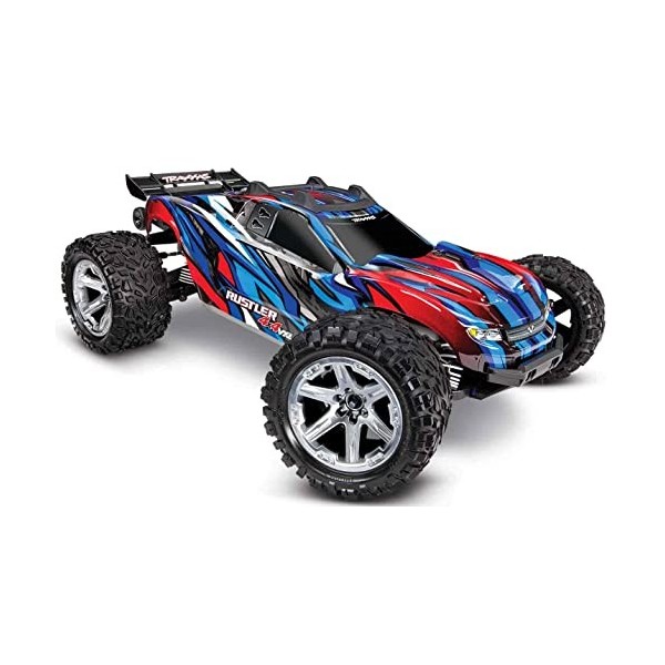 Traxxas RUSTLER - 4x4 - 1/10 VXL BRUSHLESS - TSM - sans AQ/CH 67076-4 Bleu 