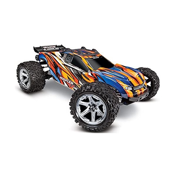 Traxxas RUSTLER - 4x4 - 1/10 VXL BRUSHLESS - TSM - sans AQ/CH 67076-4 Bleu 
