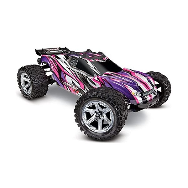 Traxxas RUSTLER - 4x4 - 1/10 VXL BRUSHLESS - TSM - sans AQ/CH 67076-4 Bleu 