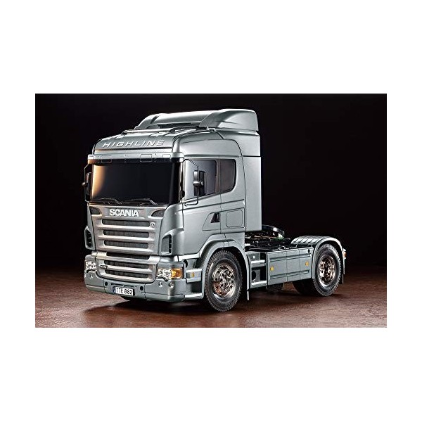 Tamiya TAMIYA-56364 56364 Échelle 1:14 RC Scania R470 édition argentée-Kit de Construction en Plastique à Monter soi-même-Rép