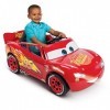 Huffy Voiture électrique pour Enfants Disney Lightning McQueen, Voiture motorisée 6v Flash McQueen Rouge.