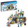 LEGO 41756 Friends Les Vacances au Ski, Set de Mini-Poupées Liann, Aron et Zac et Figurine Animale Renard, Jouet pour Filles,