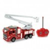 Teorema Giocattoli 66952 - Camion des Pompiers Radiocommandé Jouet pour Enfants, Échelle 1:24, avec Lumières LED