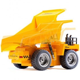 Top Race Télécommande Digger Dump Truck Entièrement Fonctionnel RC Tracteur Télécommande Tracteur 5 Canaux Digger Jouets avec