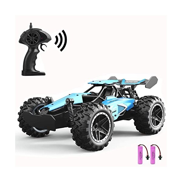 SZJJX RC Voiture Télécommande Jouets pour Enfants Voitures en Alliage 2WD 2.4 GHz Camion 15+KM/H Haute Vitesse Voiture de Cou