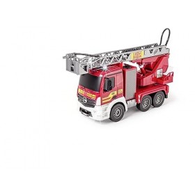 Carson 500907670 1:20 MB Pompiers avec échelle pivotante 100% RTR - Véhicule radiocommandé, Fonction Jet deau, Piles et radi