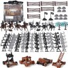 Medieval Knight Toys 110pcs Antique Soldier Fighter Figure Toys Army Men Action Figure Game Console Base Militaire en Plastiq