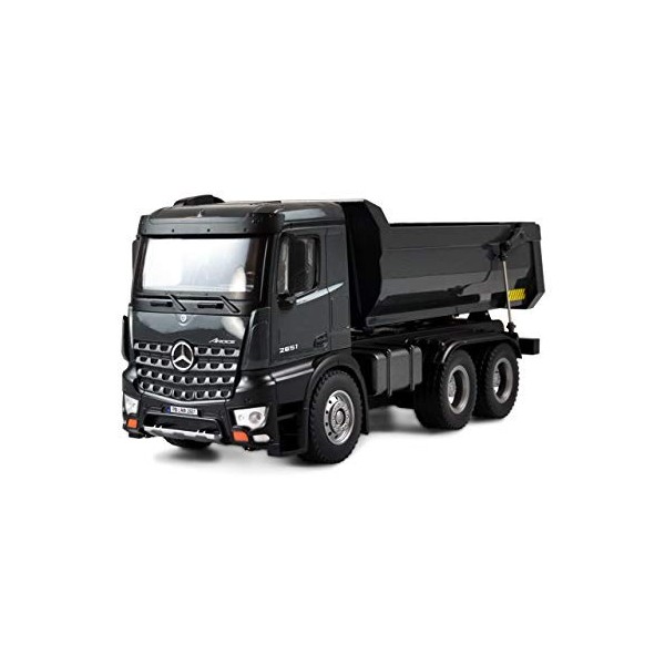 Amewi 22504 Benz Mercedes Camion, carrosserie en métal V2, véhicule sous Licence radiocommandé RTR, 2,4 GHz, avec Batterie su