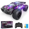 Allaugh Voiture Telecommandé Tout Terrain Jouet Garçon Voiture Radiocommandée RC Crawler Camion avec Lumière LED Voiture Télé