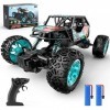 DEERC Voiture télécommandée 1:22 RC camion avec coque en métal, 60 minutes, All Terrains Offroad Crawler Véhicule jouet pour 