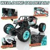 DEERC Voiture télécommandée 1:22 RC camion avec coque en métal, 60 minutes, All Terrains Offroad Crawler Véhicule jouet pour 