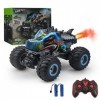 Rhybor Voiture Telecommandé 1:16 RC Dinosaures Monster Truck 2.4GHz 20 Km/h Voiture Radiocommandée Tout Terrain avec Brume de