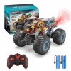 iBlivers Voiture Télécommandée, Monster Truck RC, Télécommande Voiture Monstre, Voiture Tout-Terrain Télécommandée pour Enfan