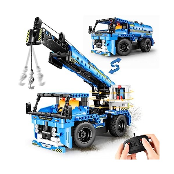 Vatos STEM Jouets de Construction Télécommandés - Construction Véhicules Technic 2 en 1 pour Enfants 6-12 | 401PCS Constructi