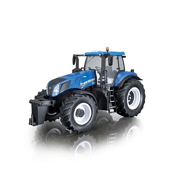 Maisto, Radiocomando Trattore New Holland, per Bambini dagli Otto Anni in su, Super Veloce e Super stabile, Interni dettaglia