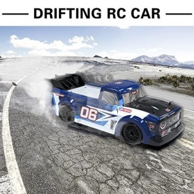 RC Drift Car 1/14 2.4GHz 4WD 25km/h RTR Fast Voiture Radiocommandée De Course Haute Vitesse Tous Terrains 4 Barricades Voitur