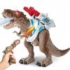 Smalody Dinosaure Telecommandé, Enfant Robot Jouet Electrique Robot Rc Dragon avec Marche et Rugissant Pulvérisation Fonction