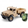 Amewi Militär sandfarben + Uhr Does Not Apply U.S. Truck Militaire 4WD 1:16 RTR Sable + Horloge, 22328, One Size