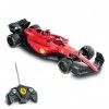 Mondo Motors - Ferrari F1-75 – Voiture radiocommandée Formule Un - Echelle 1:18-2.4 GHz - Couleur Rouge - 63742