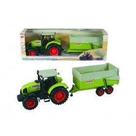 Dickie - 203475507 - Véhicule Miniature - Tracteur + Remorque Claas