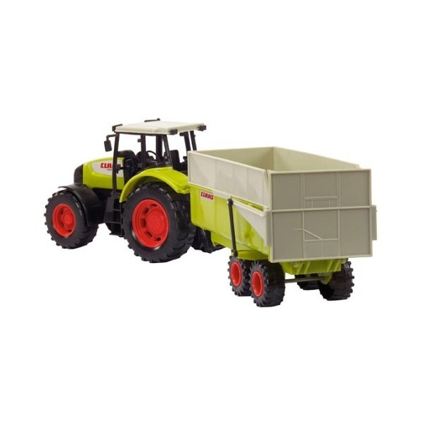 Dickie - 203475507 - Véhicule Miniature - Tracteur + Remorque Claas