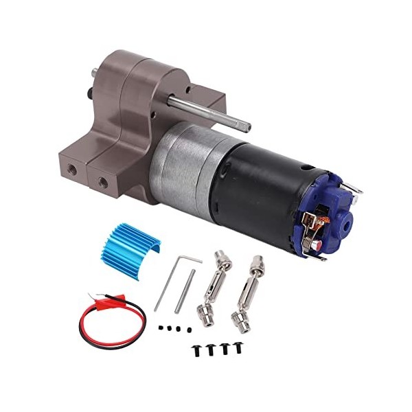 Alomejor Bote de Vitesses de Moteur RC 370 Bote de Vitesses de Transmission RC pour Camion WPL B1 B-1 C14 C-14 1/16 RC Bleu 