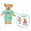 Heless 55555-Nounours en Peluche Beige, Ourson de 22 cm env. à Habiller et à déshabiller, à Aimer et comme Compagnon de Jeu, 