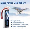 Zeee 3S Lipo Batterie 5200mAh 11,1V 60C 3S Batterie RC avec connecteur T pour FPV Racing Drones Vélo de Route Quadcopters Avi