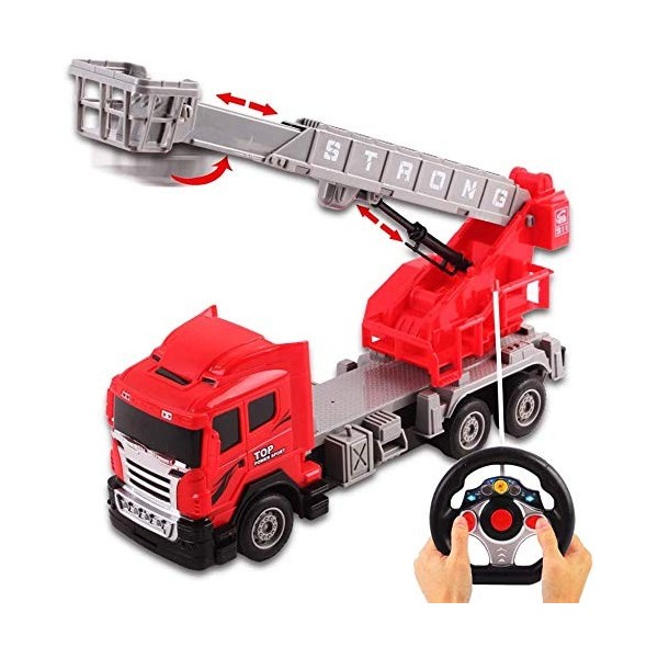 Bulldozer Télécommandé 1:32 - Lumières Clignotantes, 4 Canaux, Pour Enfants 3 Ans Et +