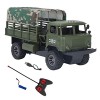 Keenso Camion Militaire télécommandé, Camion Militaire de Véhicule RC avec Lumière pour Enfants de Plus de 6 Ans OD Vert 