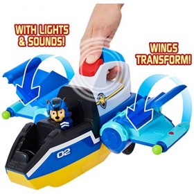 Paw Patrol, Jet to The Rescue Deluxe Transforming Spiral Rescue Jet with Lights and Sounds
