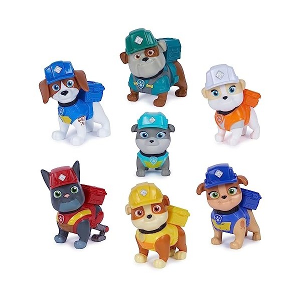 Rubble and Crew, Coffret Cadeau Figurines avec 7 Figurines articulées à Collectionner, Jouets pour Filles et garçons à partir