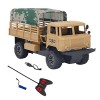 JTLB Camion Militaire RC 4 Canaux Tente Amovible Véhicule Télécommandé Camion Militaire avec Lumière pour Les Enfants de Plus