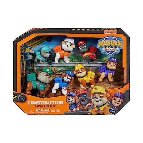 Rubble and Crew, Coffret Cadeau Figurines avec 7 Figurines articulées à Collectionner, Jouets pour Filles et garçons à partir