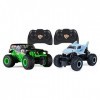 Monster Jam, Camions télécommandés Officiels exclusifs Amazon Grave Digger vs. Megalodon Racing Rivals, échelle 1:24 Uniquem