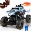 1:16 Voiture Télécommande, 2,4 GHz Tout Terrain RC Monster Truck, 4WD Rock Crawler avec Lumières LED et Effets Sonores Dynami