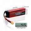 Sunpadow - Batterie LiPo 3S 11,1 V 5600 mAh 70 C - Avec connecteur XT60 - Pour véhicules RC - Camion citerne, bateau, course,