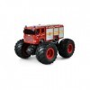 Amewi Monster 22481 Camion de Pompiers télécommandé 1:18 avec éclairage LED Rouge