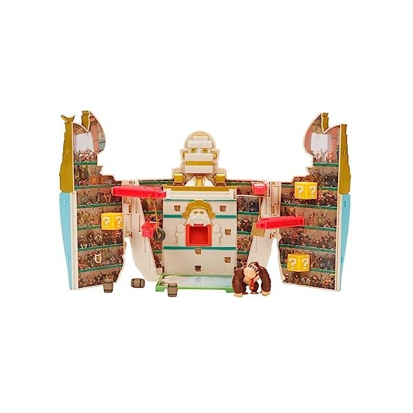 SUPER MARIO Playset Arène de Donkey Kong avec Une Figurine Donley Kong 3cm Incluse