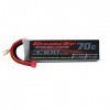 RoaringTop 11,1V 3300mAh 3S 70C RC Batterie Lipo avec raccord Deans pour Voiture RC Bateau RC Camion Heli Avion