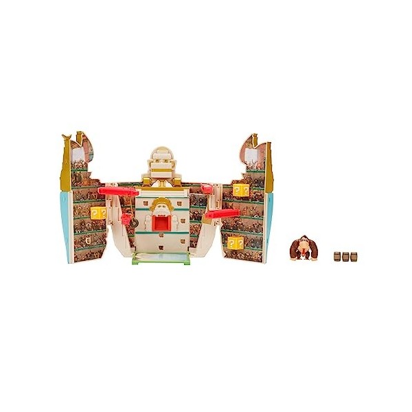 SUPER MARIO Playset Arène de Donkey Kong avec Une Figurine Donley Kong 3cm Incluse