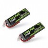 OVONIC 2s Lipo Batterie 5200mAh 100C 7.4V Étui Souple avec Connecteur pour RC Hélicoptère RC Voiture Camion Bateau Hobby 2pc