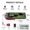 OVONIC 2s Lipo Batterie 5200mAh 100C 7.4V Étui Souple avec Connecteur pour RC Hélicoptère RC Voiture Camion Bateau Hobby 2pc